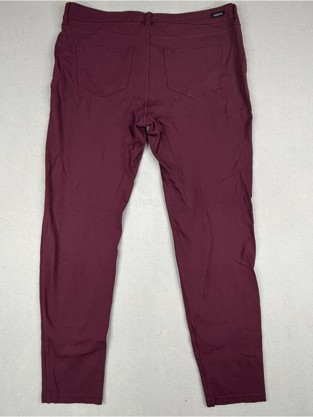 Liverpool Jeans Co Skinny Pants 14/32 Burgundy Wine Stretch Mid Rise - Picture 3 of 9